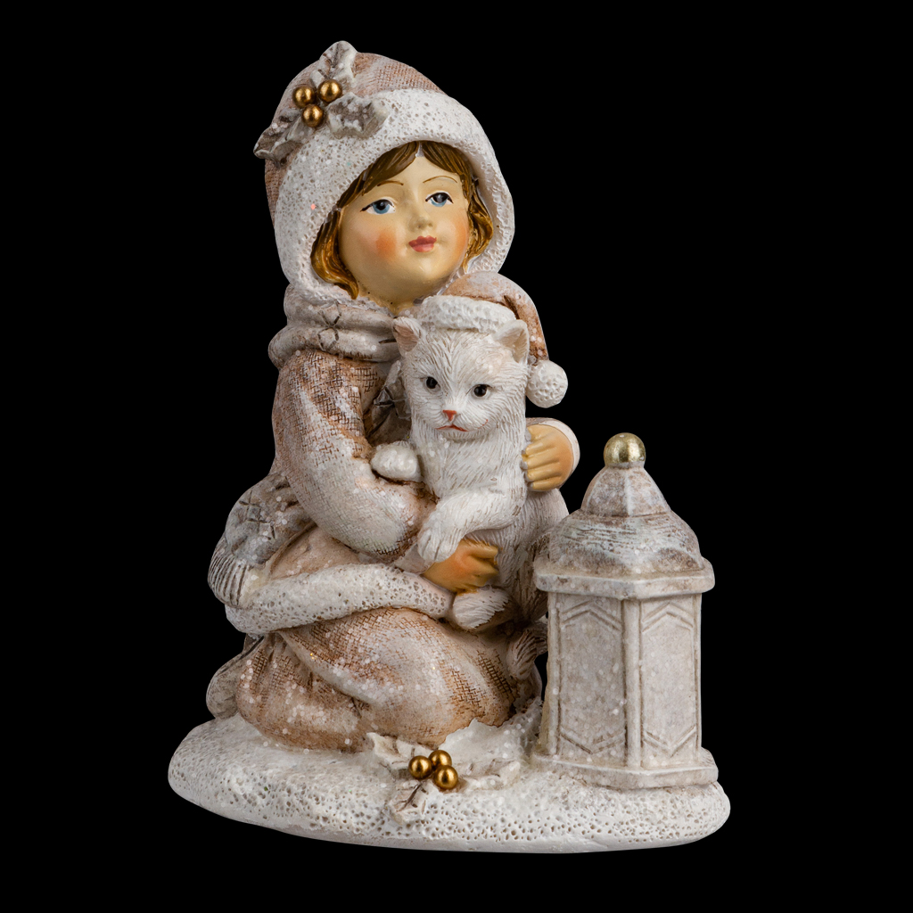 Сувенир ErichKrause Decor Девочка с котенком 9.5см