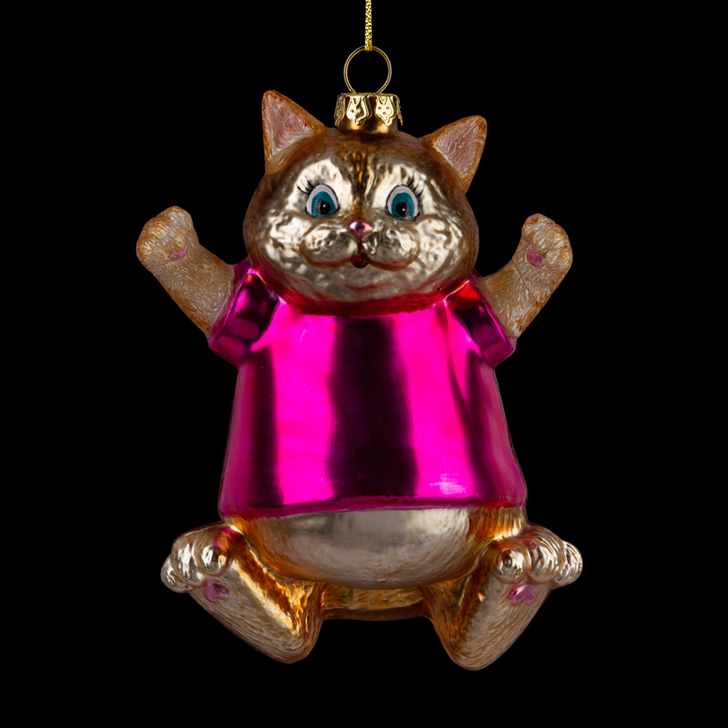 Украшение ErichKrause Decor Котенок 11см, стекло