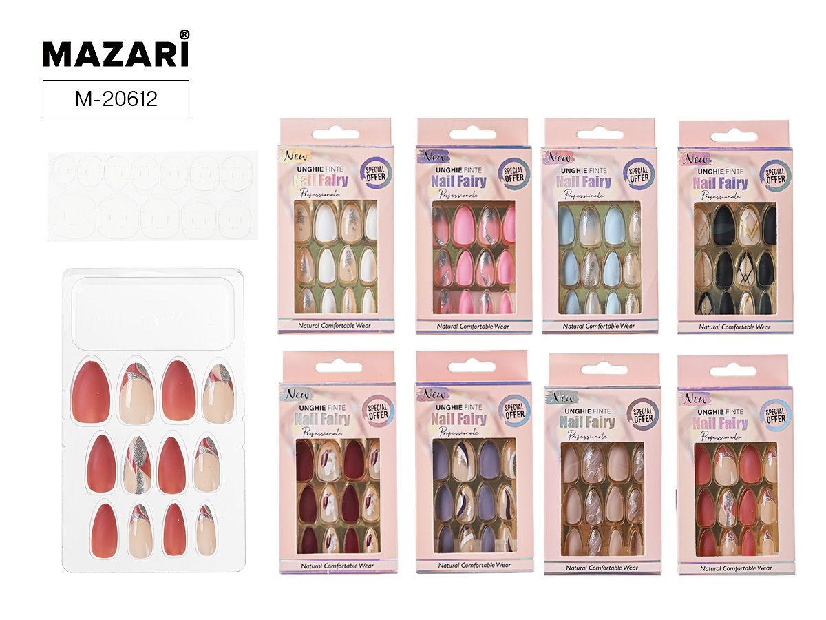 Ногти накладные 12шт. "Ассорти" 8 диз.