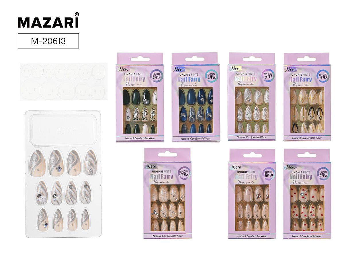Ногти накладные 12шт. "Ассорти" 8 диз.
