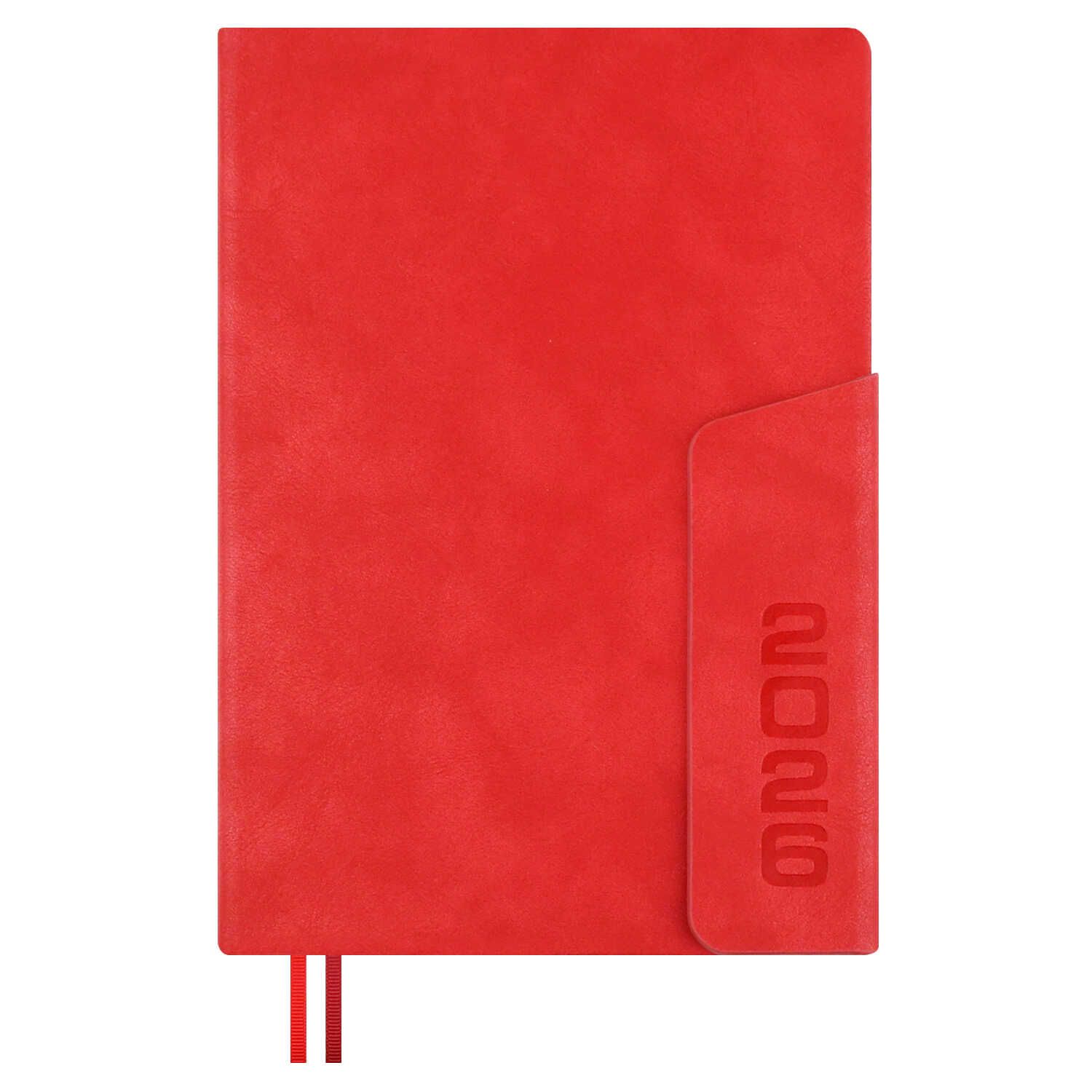 Ежедневник дат. 2026г А5 176л., кожзам, тв.пер. "#Думай как миллиардер. Тиволи красный"