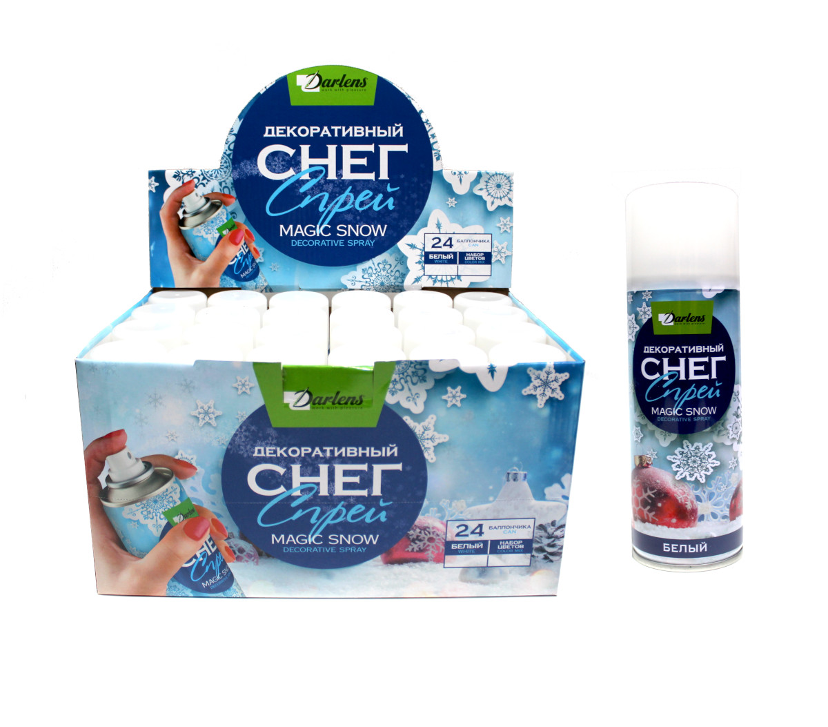 Снег-спрей 250мл белый