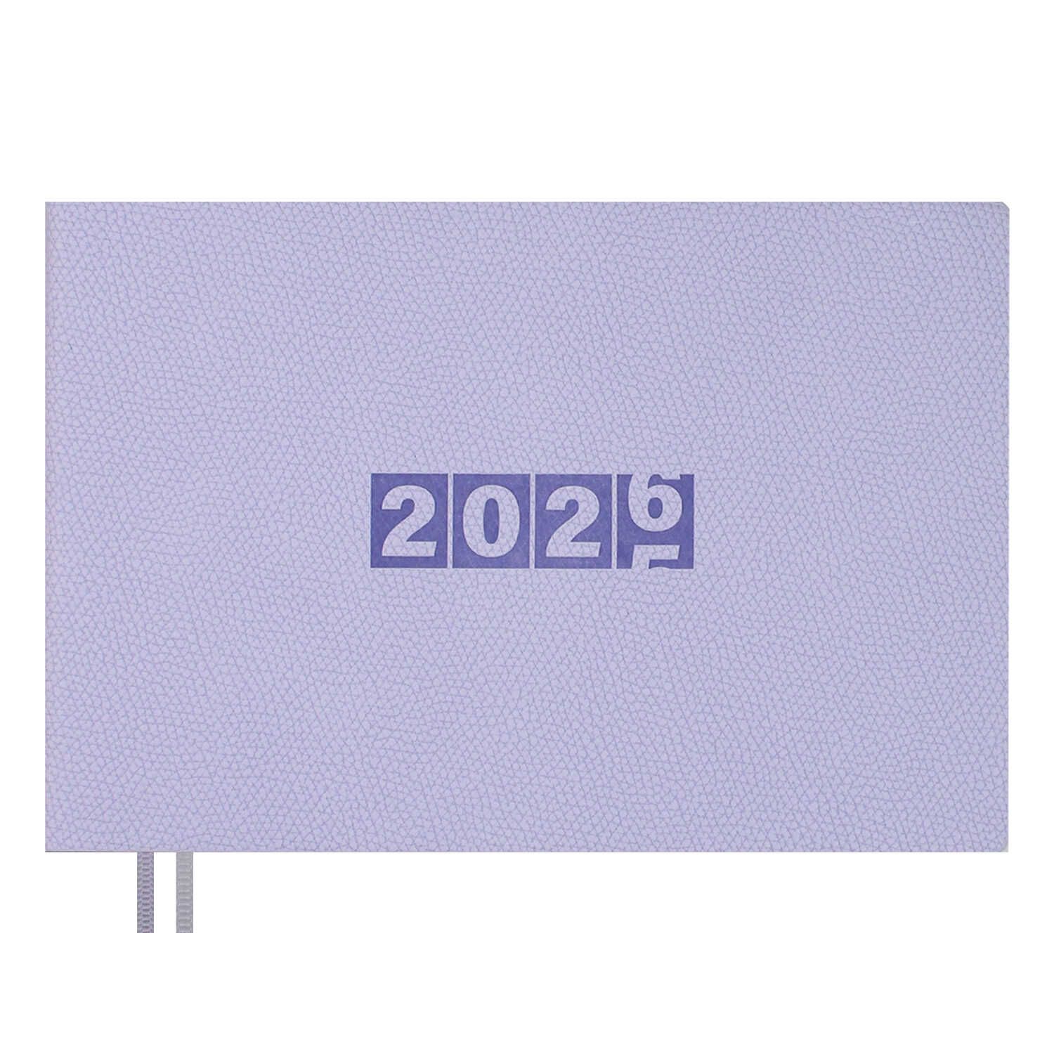 Планинг дат. 2026г 181*127мм 64л., кожзам., мягк.пер. "Джут сиреневый" +ПОДАРОК