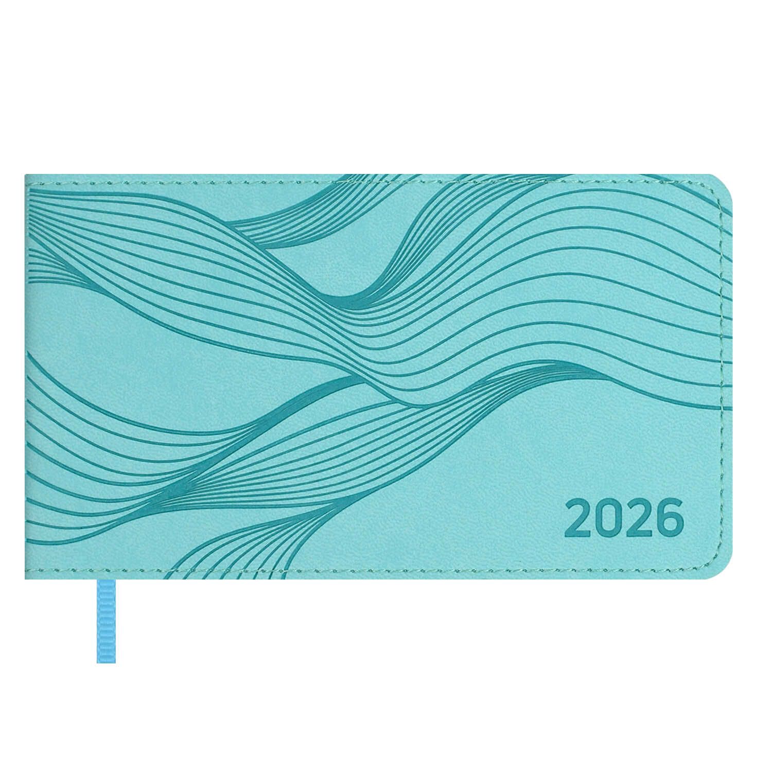 Планинг дат. 2026г 150*87мм 64л., кожзам., мягк.пер. "Виннер голубой"  +ПОДАРОК