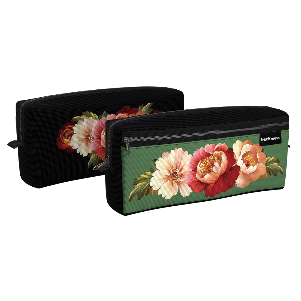 Пенал квадро с двумя отделениями ErichKrause 210x100x50мм Folk Motives