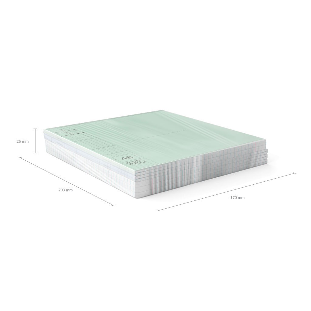 Тетрадь общая ученическая с пластиковой обложкой на скобе ErichKrause Классика CoverPro matt, Dream, А5+, 48 листов, клетка_MIX-PACK