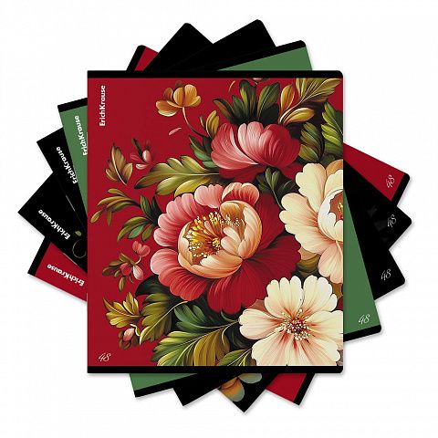 Тетрадь А5 48л кл. Erich Krause "Folk Motives" , твин-лак, MIX-PACK