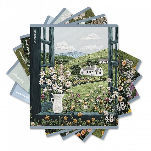 Тетрадь А5 48л кл. Erich Krause "Fancy Field" , твин-лак, MIX-PACK