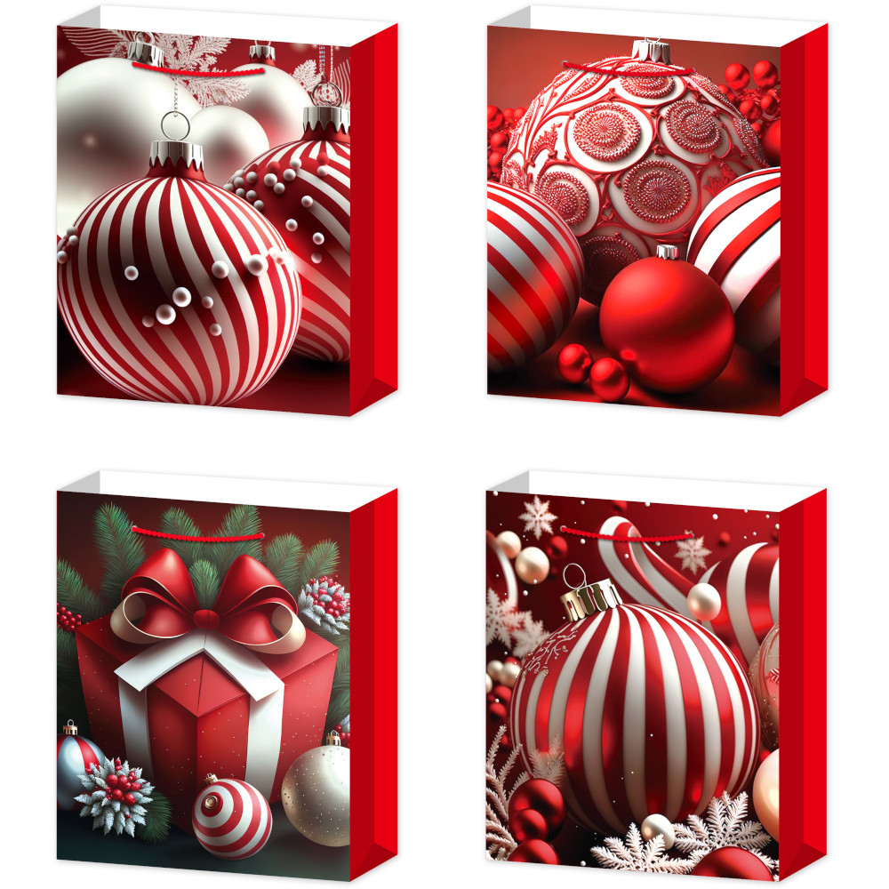 Пакет подар. бум. новогодн. 45*55*15 см 210 гр/м2 "Игрушки"