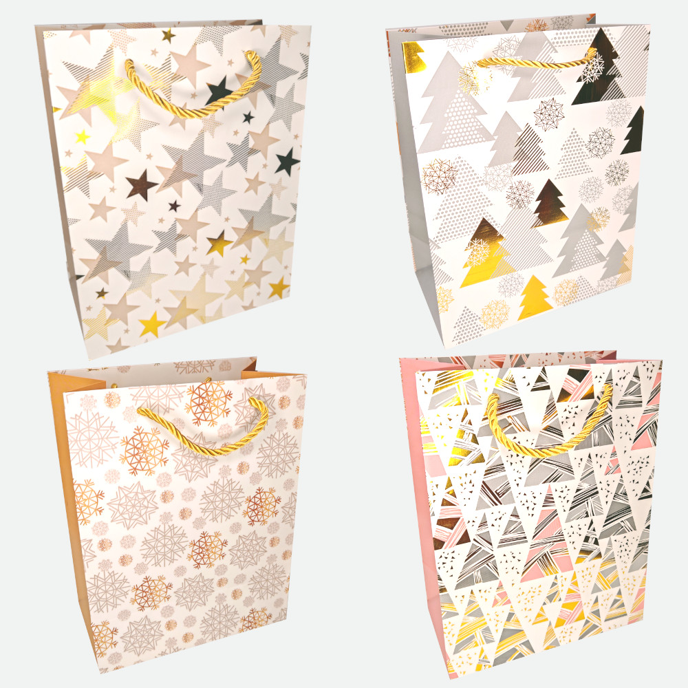 Пакет подар. бум. новогодн. 26*32*10 см 210 гр/м2 "Новый год"