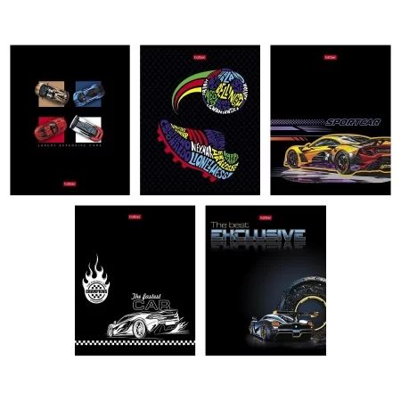 Тетрадь А5 48л кл. Hatber "Спорт-шик" мат.лам., 3Dлак, 5диз.в блоке