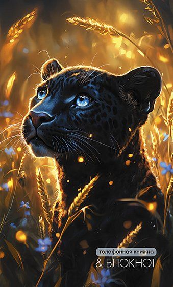 Алфавитная книга А6  48л "Черная пантера" вырубка