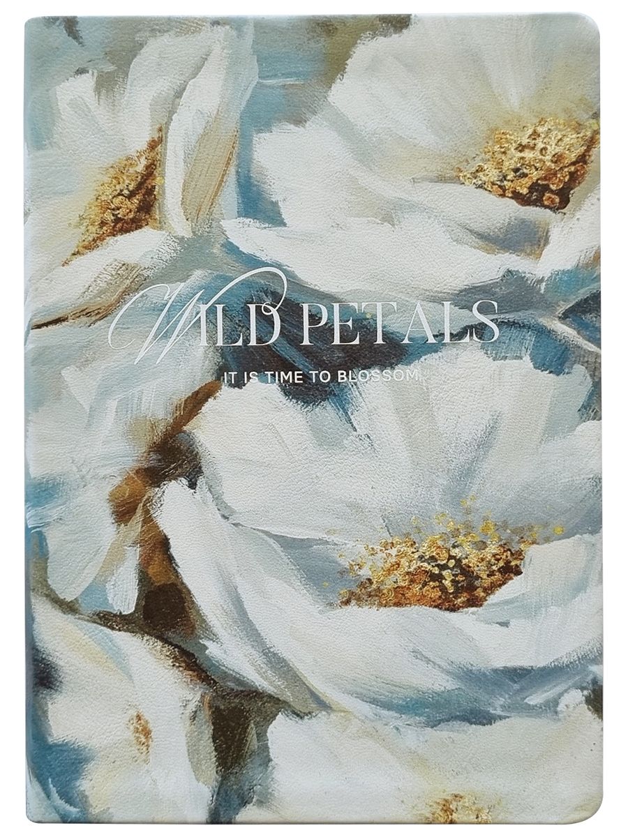 Ежедневник дат. 2026г А5 176л., кожзам, интегр.пер. "Petals"  +ПОДАРОК