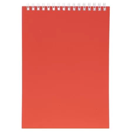 Блокнот А5  60л гребень "SoloMatte. Красный шелк" клетка, софт-тач