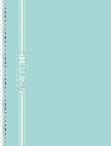 Тетрадь А4  80л кл. гребень Hatber "NEWtone Pastel. Зеленый нефрит" многоурперф., софт-тач