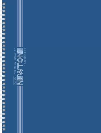 Тетрадь А4  80л кл. гребень Hatber "NEWtone Pastel. Чернильное небо" многоурперф., софт-тач