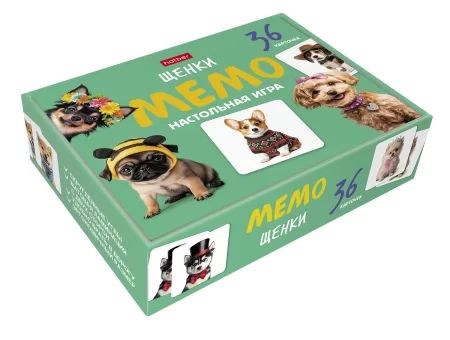 Игра Мемо "Щенки"  (36 карточек)