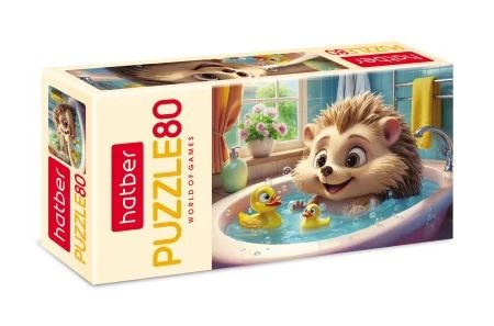 Пазлы   80 элементов  165*230мм.  "Spa для ёжика"