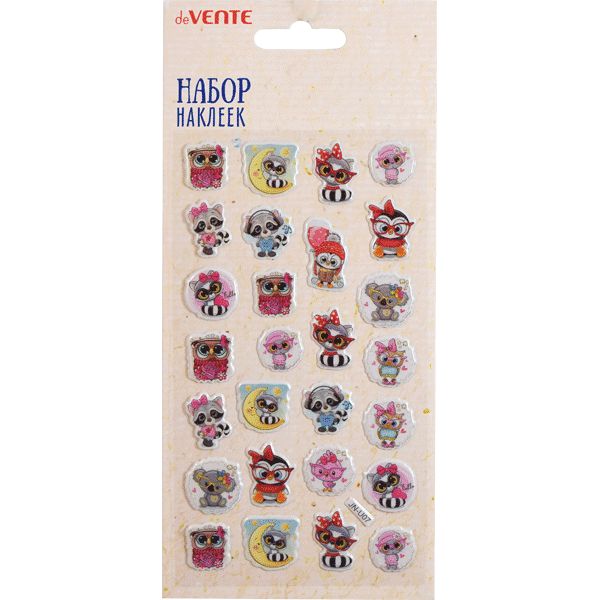 Наклейки декоративные  9*16см  "Глазастики"