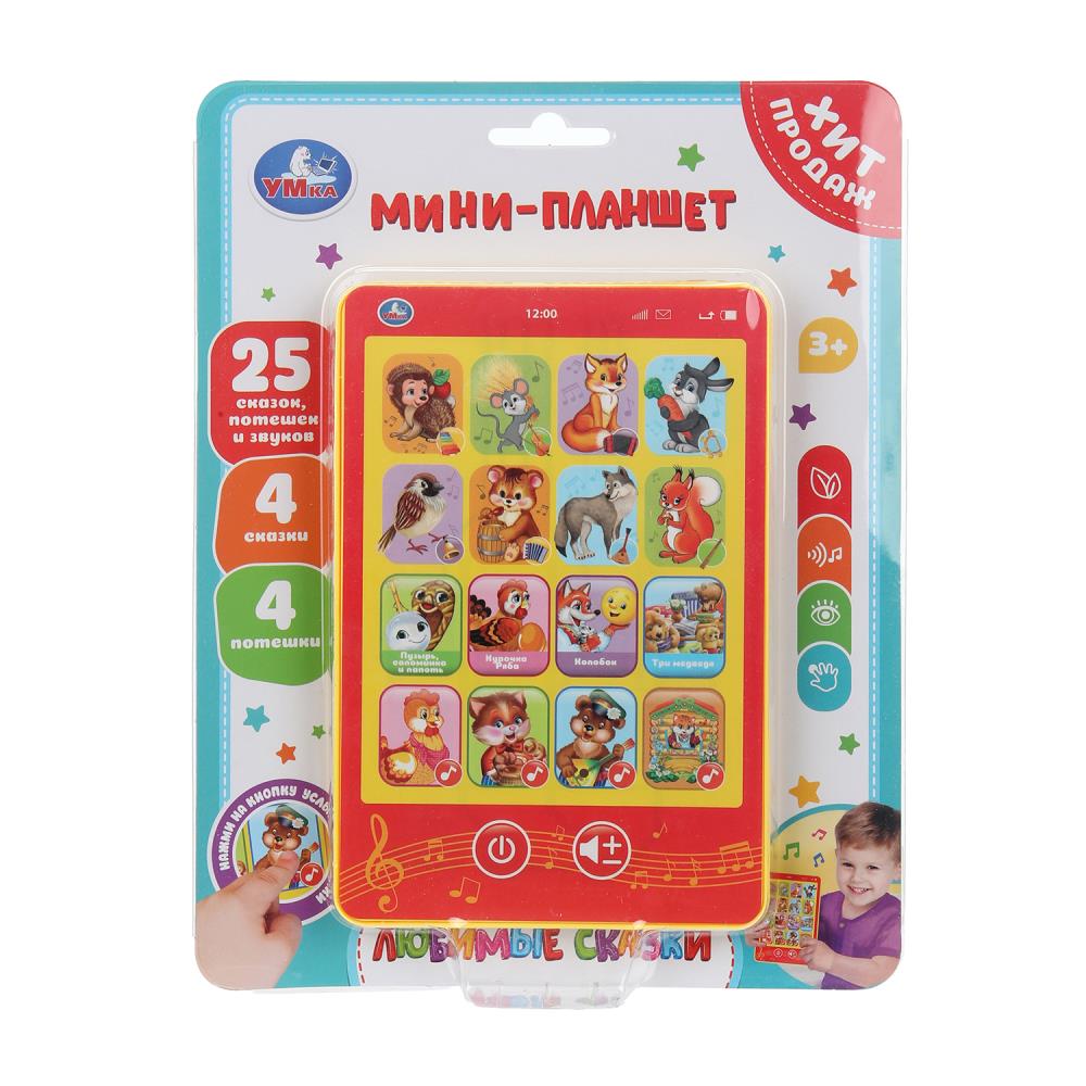 Обучающий планшет 28*22см "Сказки" 25 сказок, 2*ААА в комп.