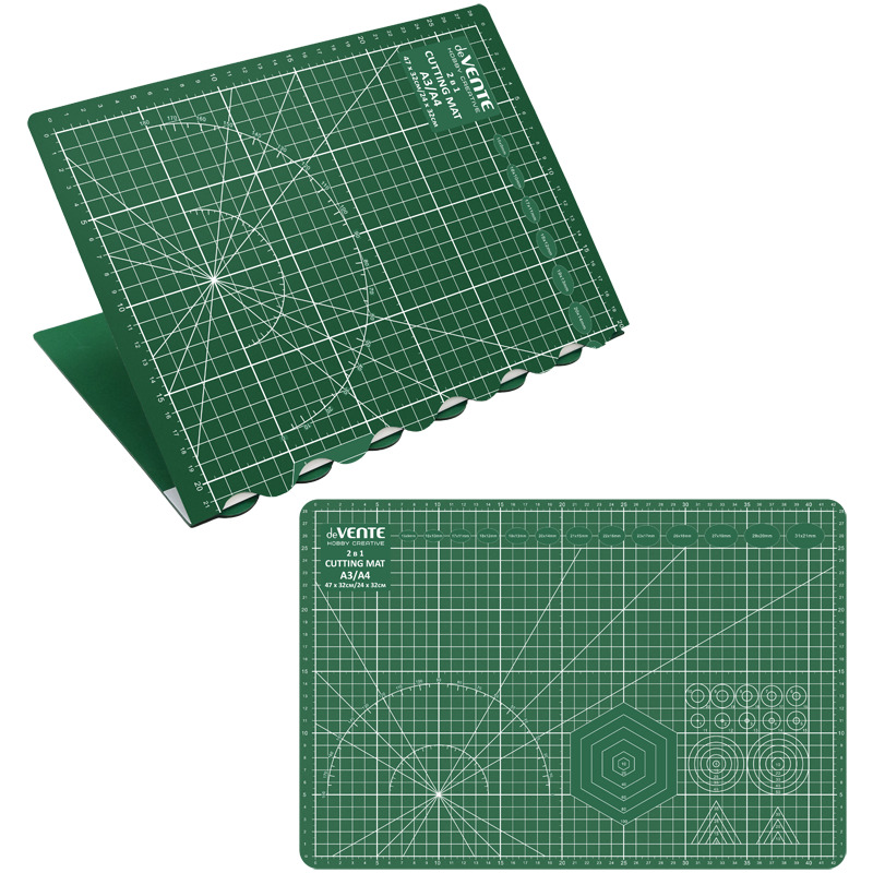 Подкладка для резки, складная 2в 1, А3 (47x32 см) -A4 (24x32 см), 3мм, пятислойный