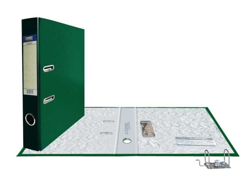 Регистратор А4  50мм PVC, Classic, изумрудный, карман