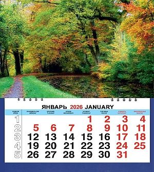 Календарь МАЛЫЙ  200*240мм на 2026г. Осенний парк