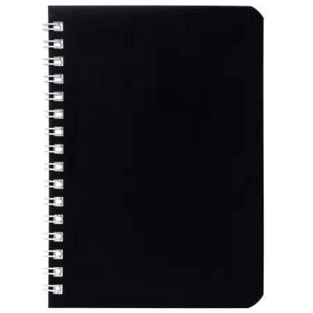 Блокнот А6  80л гребень "SoloMatte. Черный бархат" клетка, софт-тач, перф.на отрыв