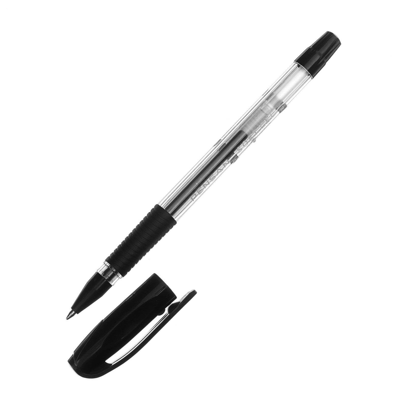 Ручка гелевая PENSAN SOFT GEL 0,7мм, черная, рез.грип