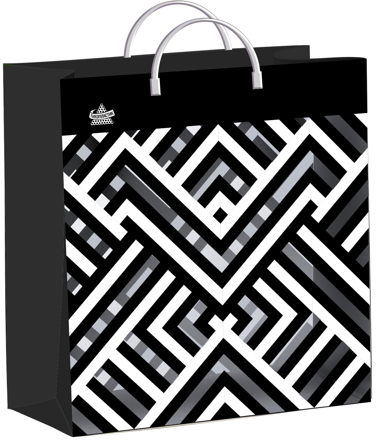 Пакет 26*24см (140мк) с пластиковой ручкой "Энергия" мягкий пластик