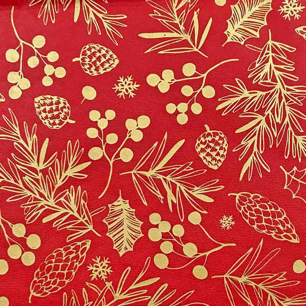 Набор ErichKrause Decor 4 листа упаковочной бумаги тишью Плоды леса 50х70см