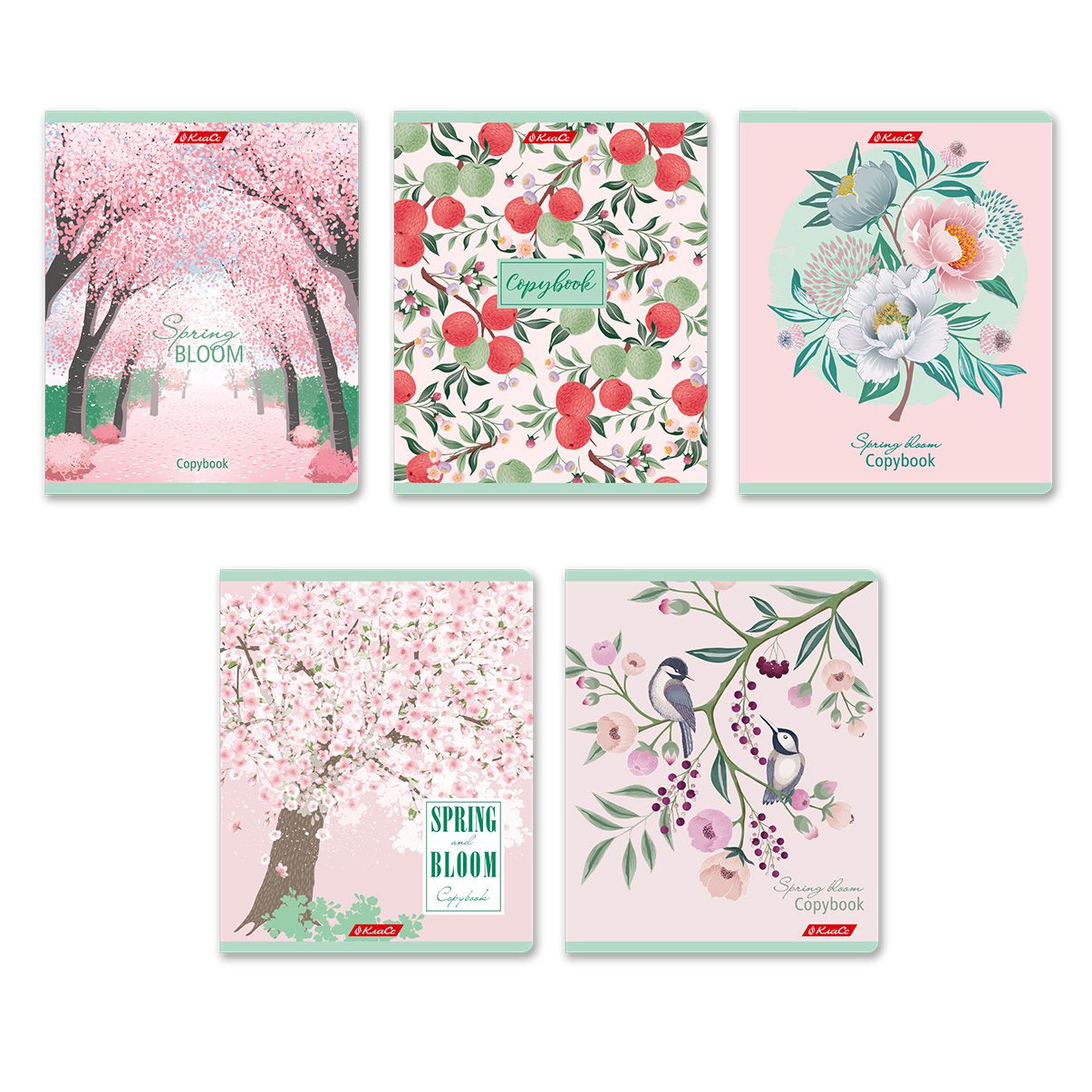 Тетрадь А5  96л кл. Светоч "Розовая дымка" софт-тач