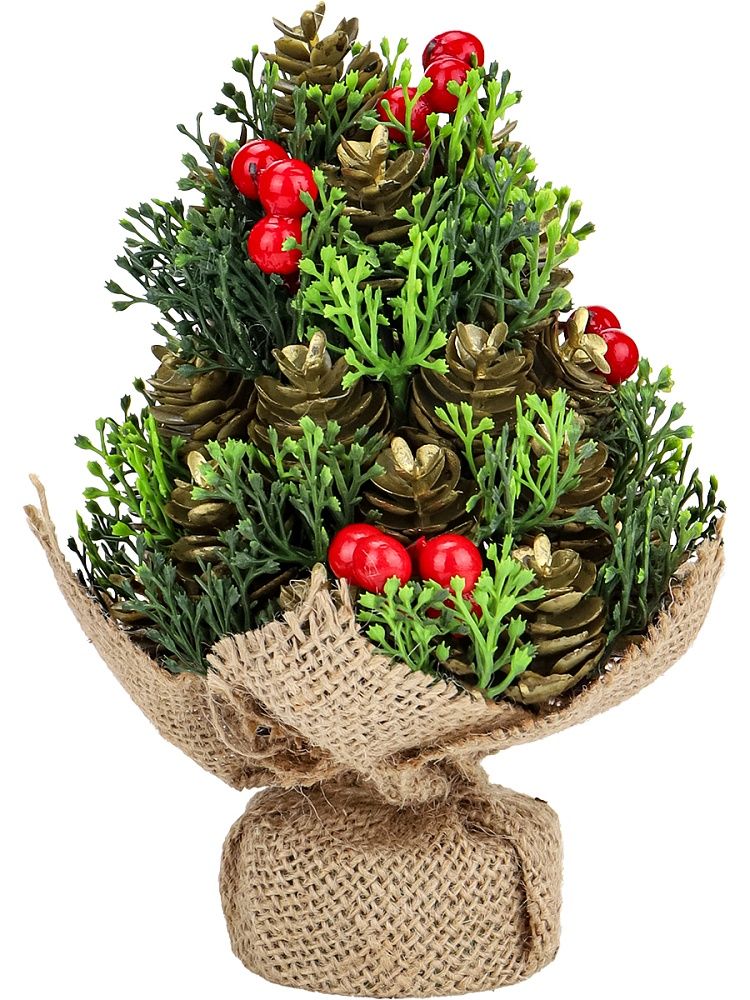 Декор новогодний "Зимний букет" 17см