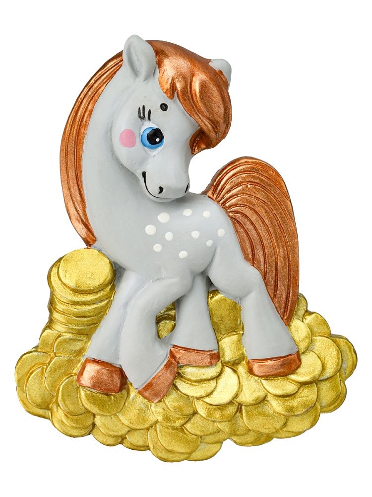 Магнит 7см "Пони в монетках"