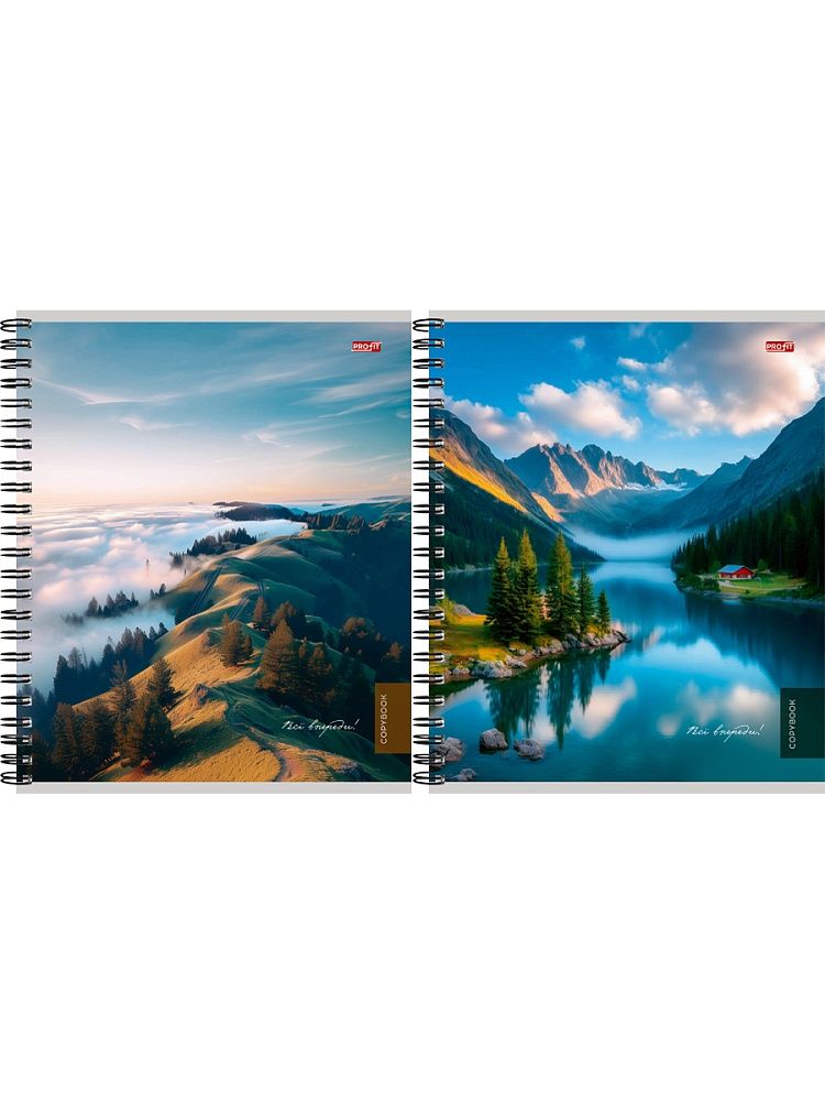 Тетрадь А5  48л кл. гребень Проф-Пресс "Туманные пейзажи - 3"