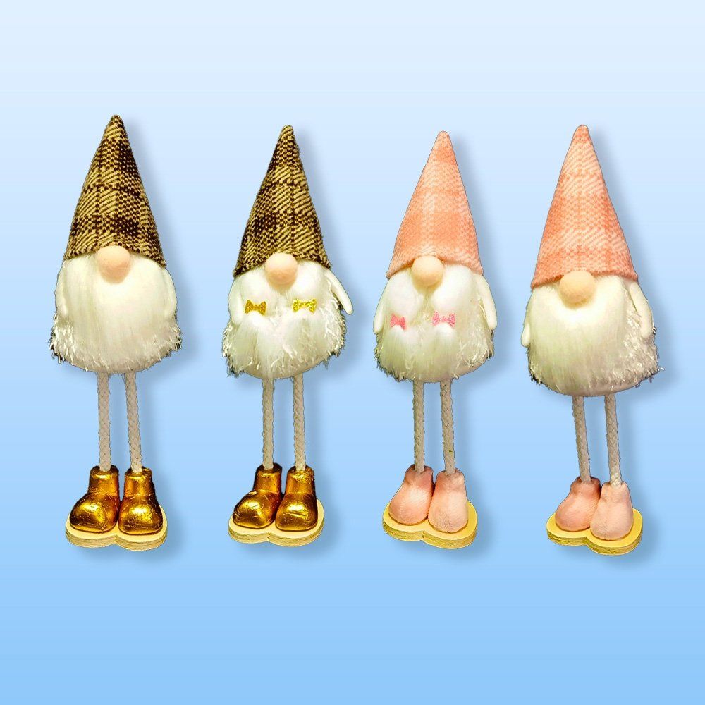 Декор новогодний "Дед Мороз" 21см, подвесной, ассорти цветов