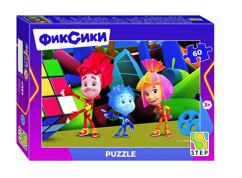 Пазлы   60 элементов  270*180мм  "Фиксики. Новый сезон" (Аэроплан)