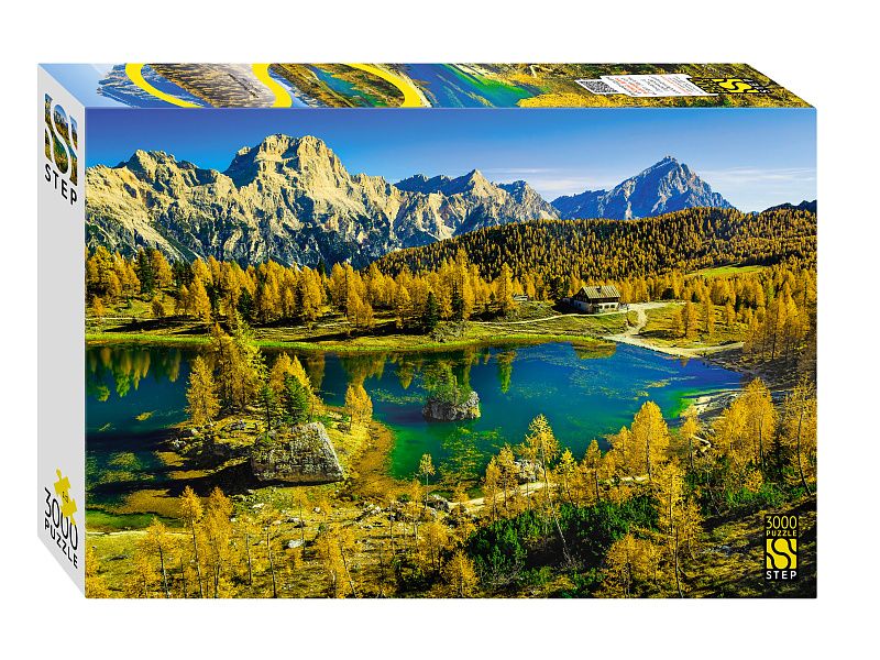 Пазлы 3000 элементов  850*1160мм.  "Озеро Федера. Италия"