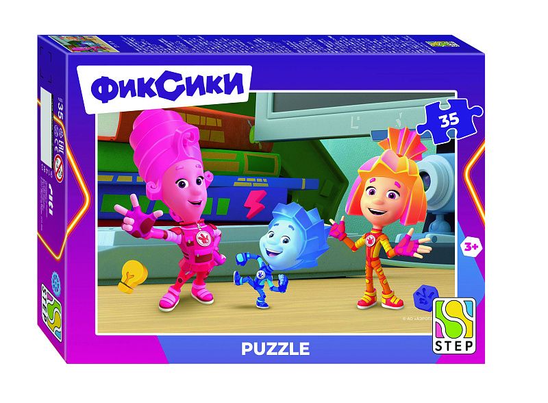 Пазлы   35 элементов  270*180мм  "Фиксики. Новый сезон" (Аэроплан)
