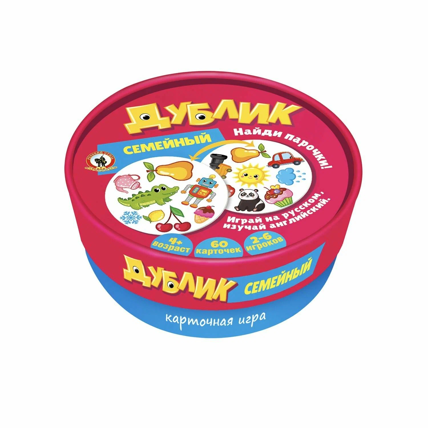 Игра настольная Дублик "Семейный" 60 карточек