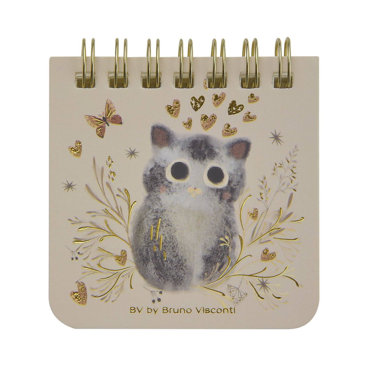 Блокнот 70*70мм картон, гребень  60л "Pocket journal. Love me" кл.
