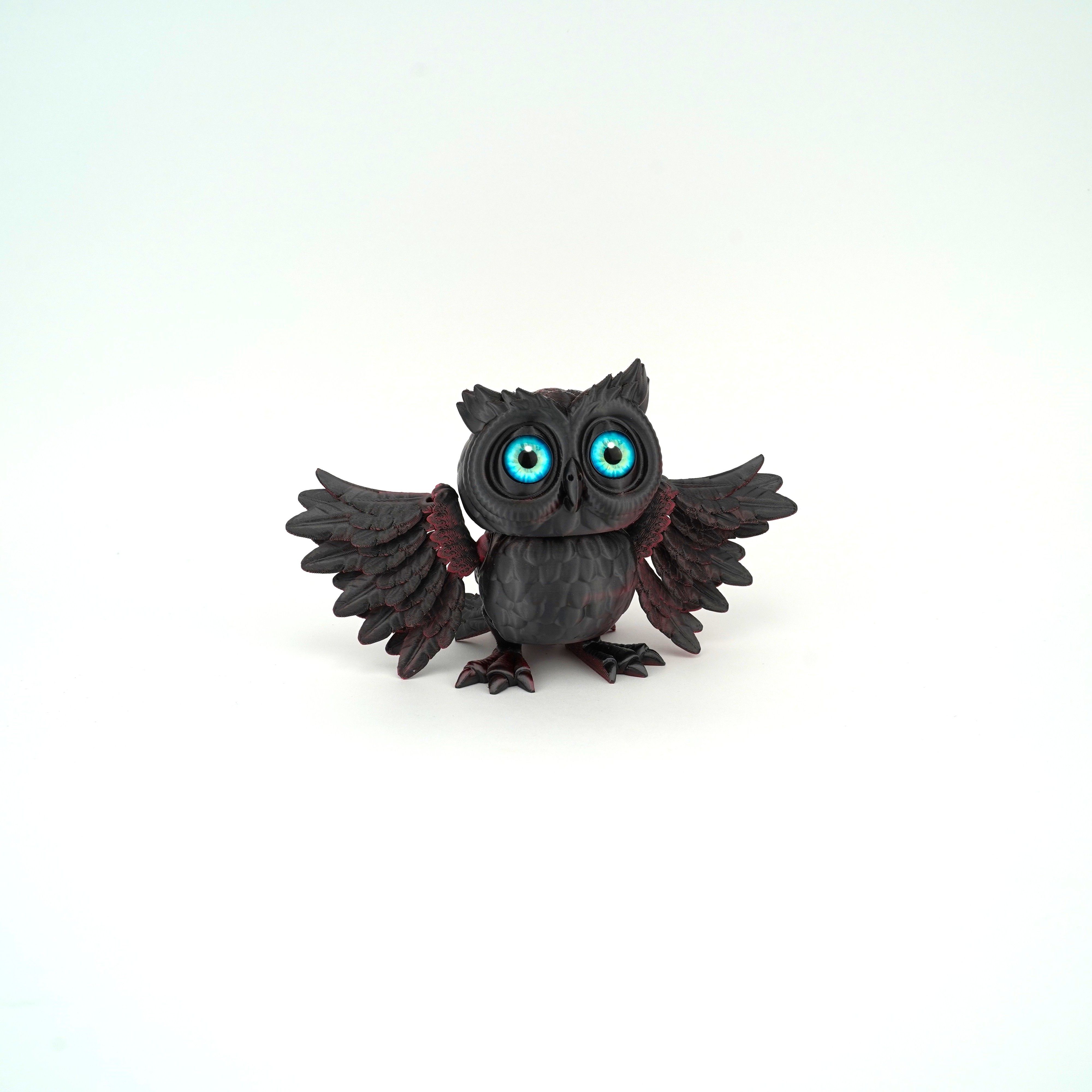 Игрушка 3D "Сова София" 16 см, цвет ассорти