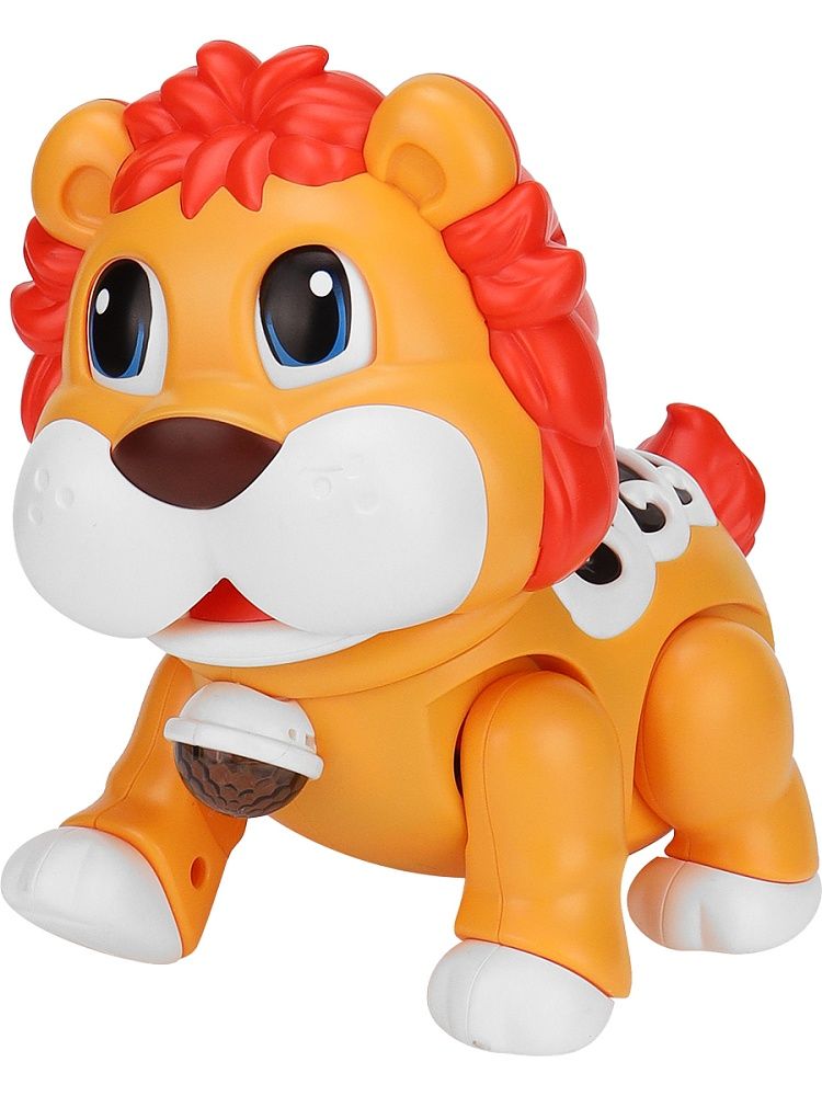 Интерактивная игрушка "Львёнок" 17,3*16,8*10,6 см, свет, звук