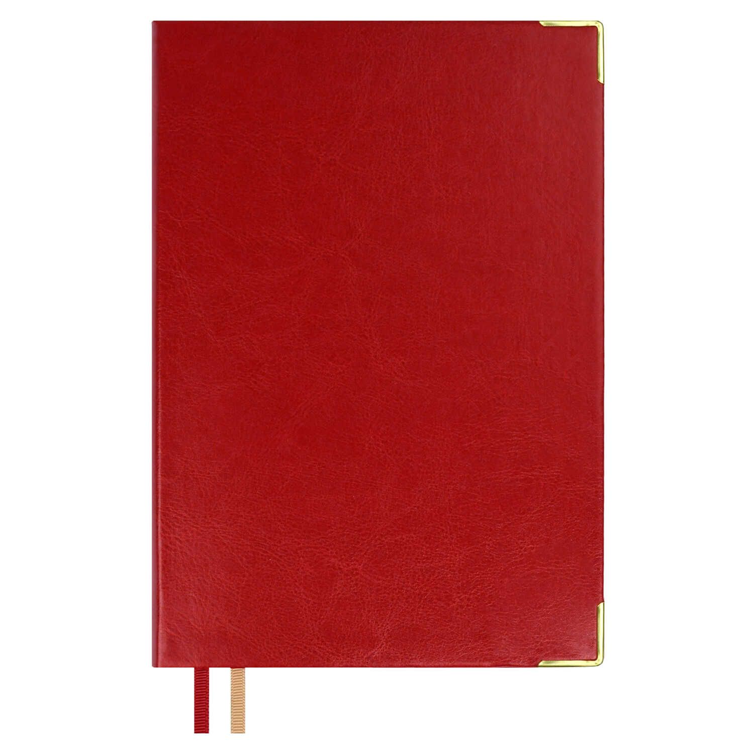 Ежедневник недат. А5 160л. кожзам, тв.пер. "#Думай как миллиардер. Сариф красный" ляссе