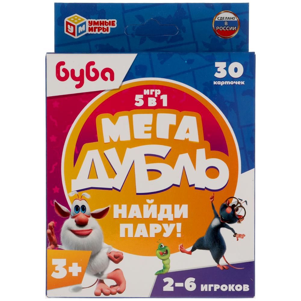 Игра настольная "Мегадубль.Буба" 30 карточек