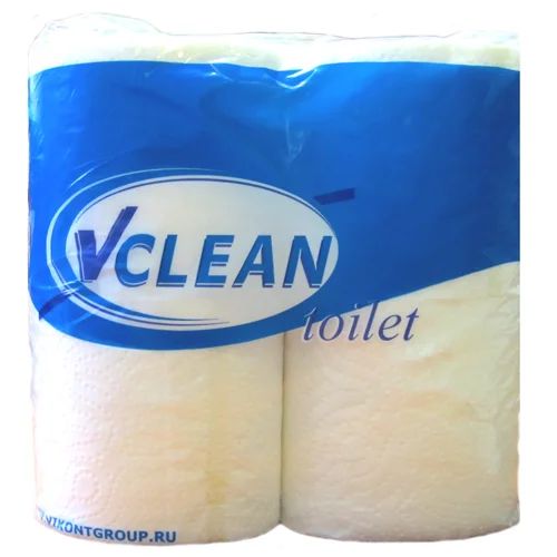 Бумага туалетная Виклин 2-х сл., 4шт. белая
