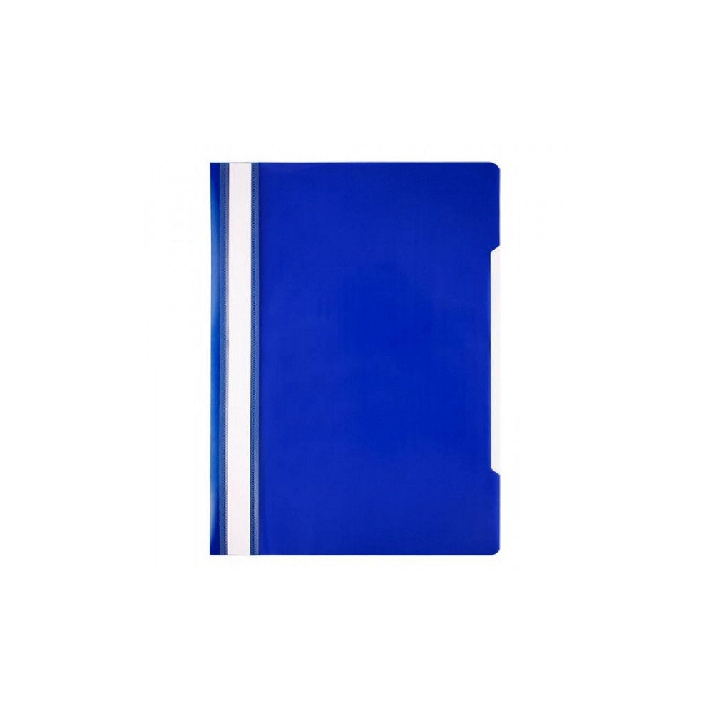 Скоросшив. пласт. прозр. верх.  синий, 0.11/0.13