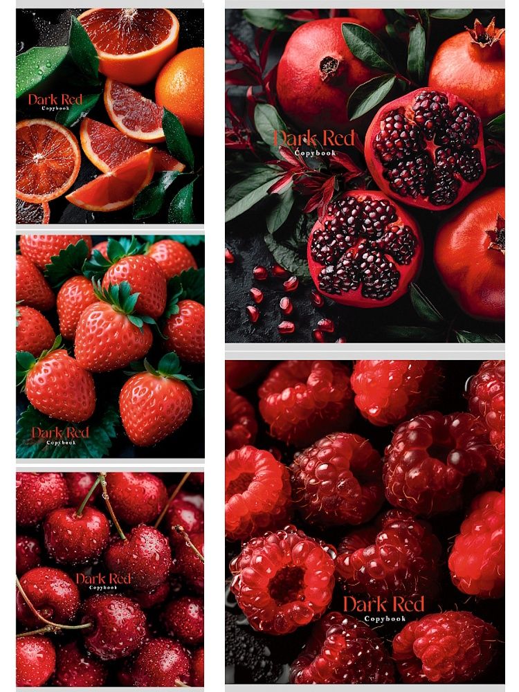 Тетрадь А5 48л кл. Проф-Пресс "Фрукты и ягоды - 3" обл.мел.бум.