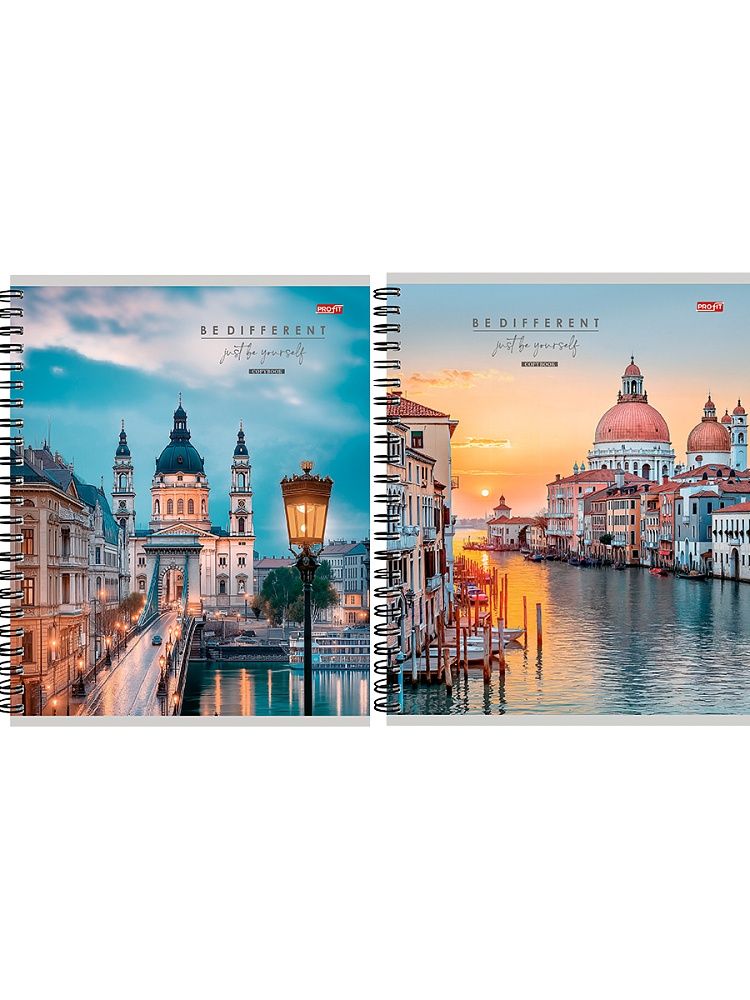 Тетрадь А5  80л кл. гребень Проф-Пресс "Красивые городские виды"