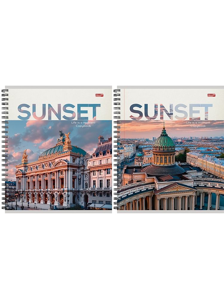 Тетрадь А5  96л кл. гребень Проф-Пресс "Красивая архитектура - 8"